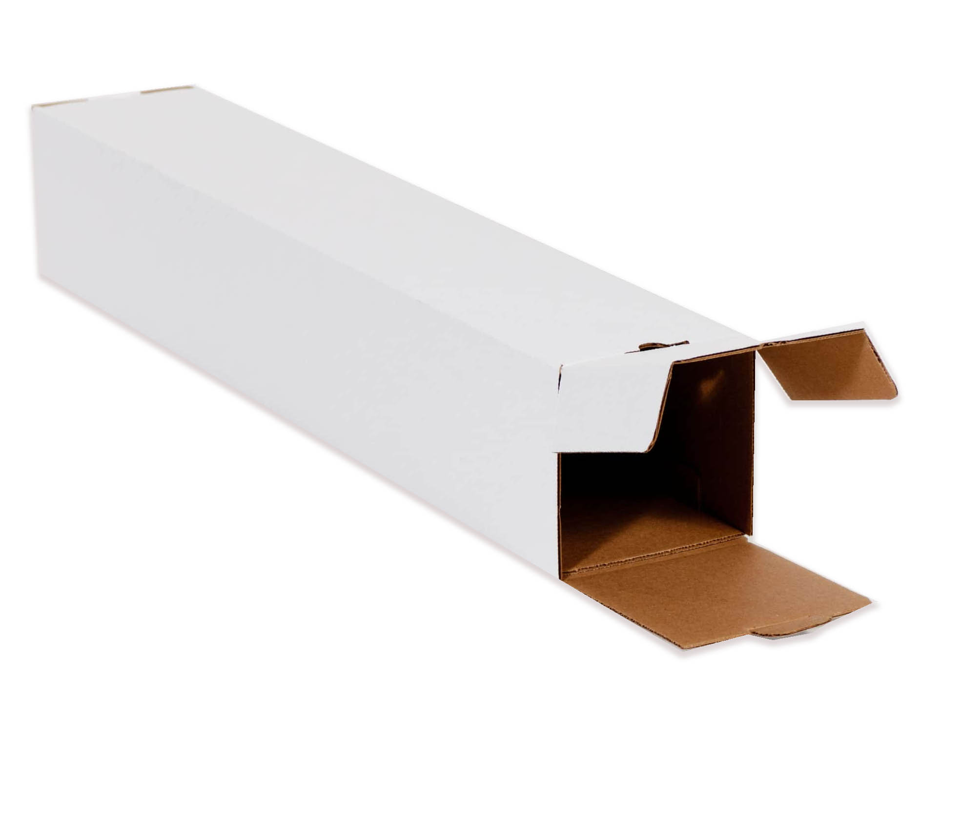 200#/ECT-32-B 3 x 3 x 37 Box Packaging White Square Mailing Tube Case of 25
